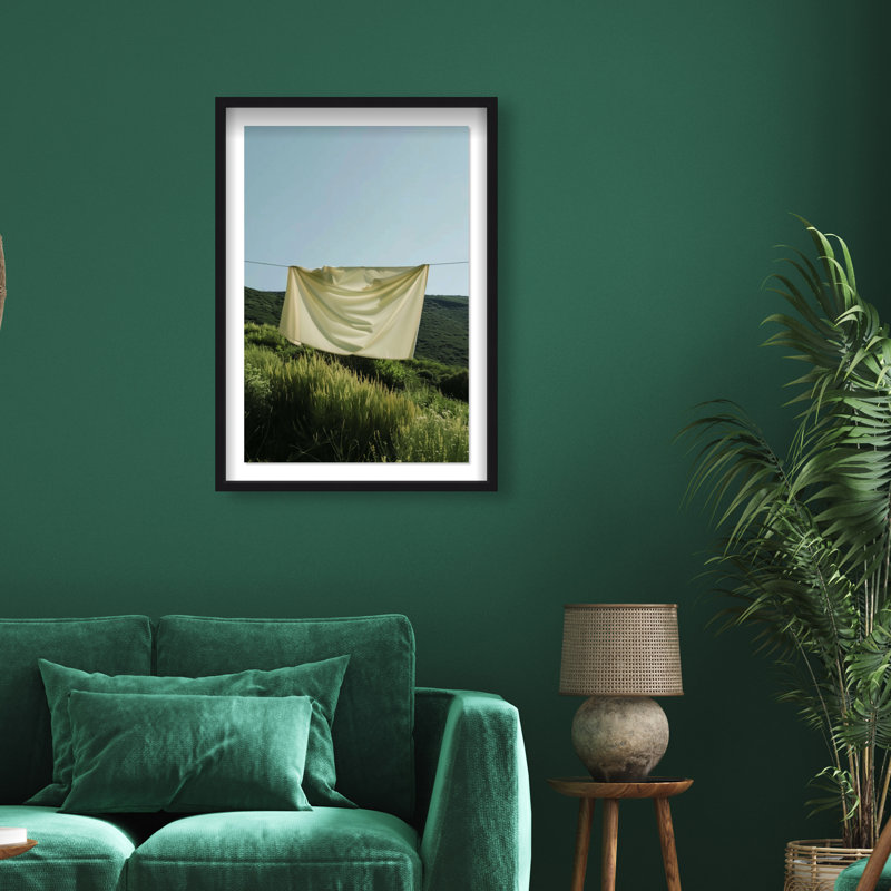 Floating Cotton I Print by Oliver Gal, 16.5"H x 11.5"W, Black Shadowbox
