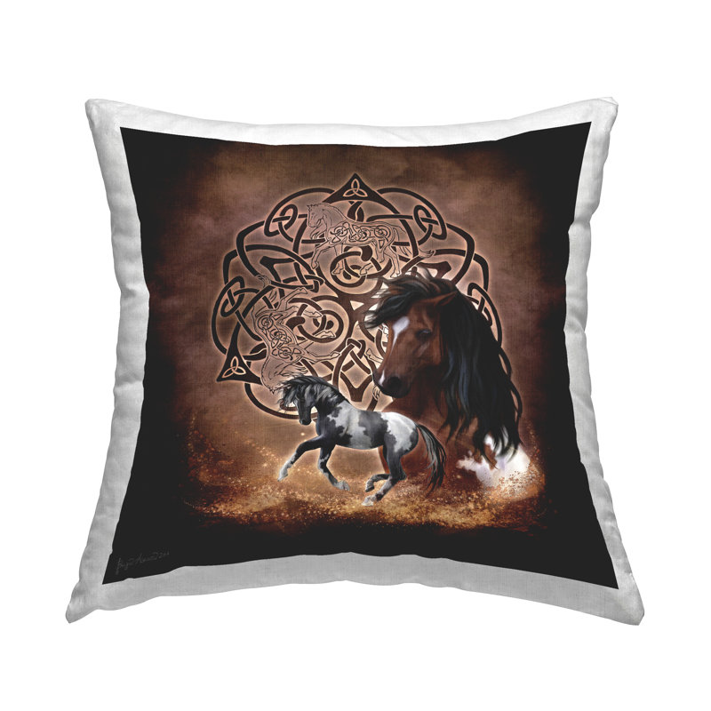  Geometric Polyester Throw Pillow