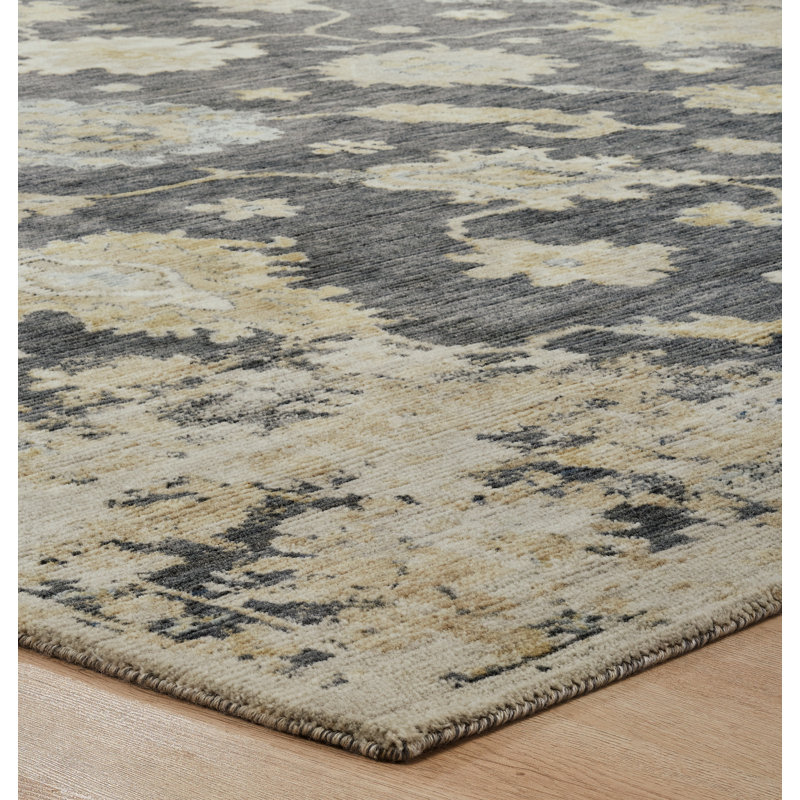 Joswick Wool Floral Area Rug, Rectangle 8'6" x 11'6"