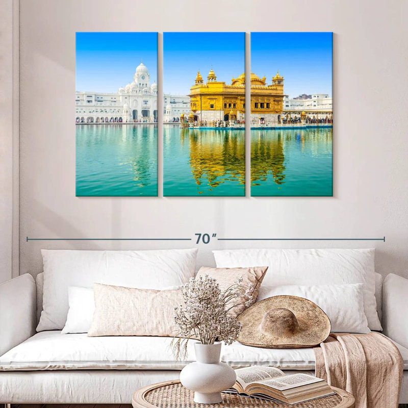 Senne Reflection Of The Golden Temple, 32" H x 50" W