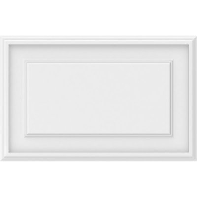Panneau mural surélevé en PVC blanc Legacy