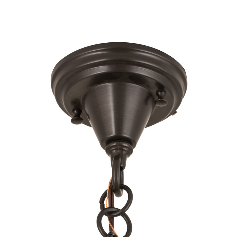 9" Wide Fulton Winter Pine Pendant