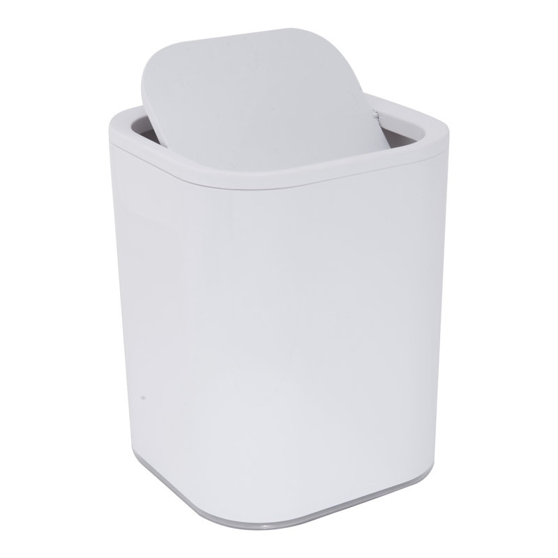 Corbeille pour déchets 8 litres, Blanc