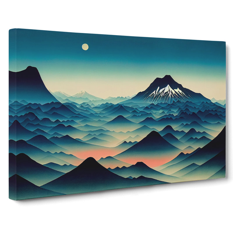 Grand Japanese Mountains - Wrapped Canvas, 40cm H x 60cm W x 3cm D