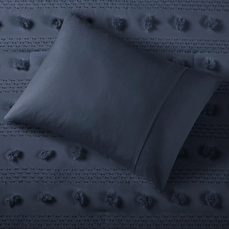 Twin/Twin Xl Bedding - Navy, Filling, Spot Clean Comforter For Soft Microfiber Reverse