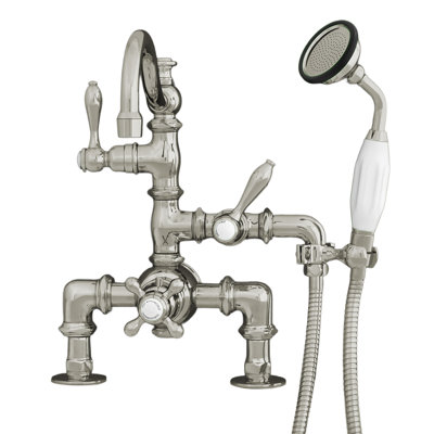 Robinet de baignoire thermostatique à fixation sur plateau avec douchette (P1015) par Strom Living