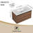 Anease 35.46 " W Wall Mounted Wall Mounted 1 Single Vanity Bathroom Vanity With Resin Top