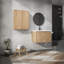 Meuble-lavabo mural de 30 po avec lavabo et armoire latérale, offrant beaucoup de rangement et une conception élégante