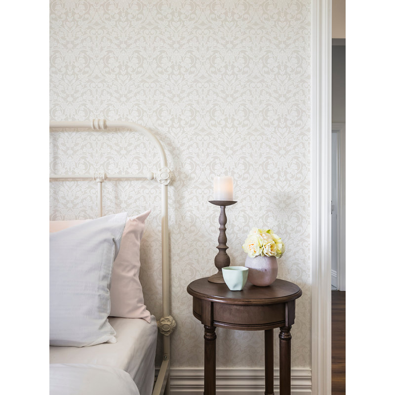 Rouleau de papier peint L 33 pi x l 20,9 po Wanda, Crème