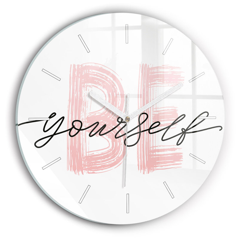 Glass Wall Clock