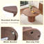 Ensemble de chaises de salle à manger rembourrées en polyuréthane 2 pièces avec table à colonnes romaine ronde, rangement inclus, convient aux restaurants / cafés