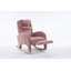 Chaise berçante en tissu avec repose-pieds Teddy-199263664