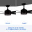 Ventilateur de plafond à DEL avec télécommande et ensemble d'éclairage inclus-88521707