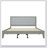Solid Wood Platform Upholstered Headboard Bed