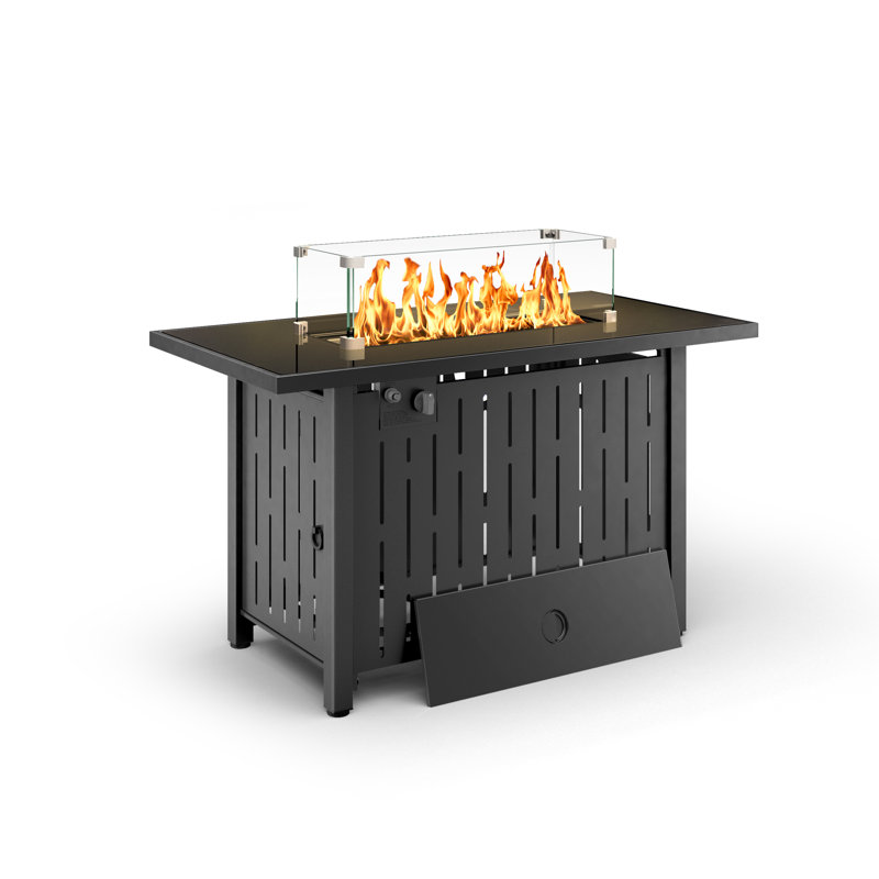 Rectangle Smokeless Fire Pit Table with Hidden Fuel Tank