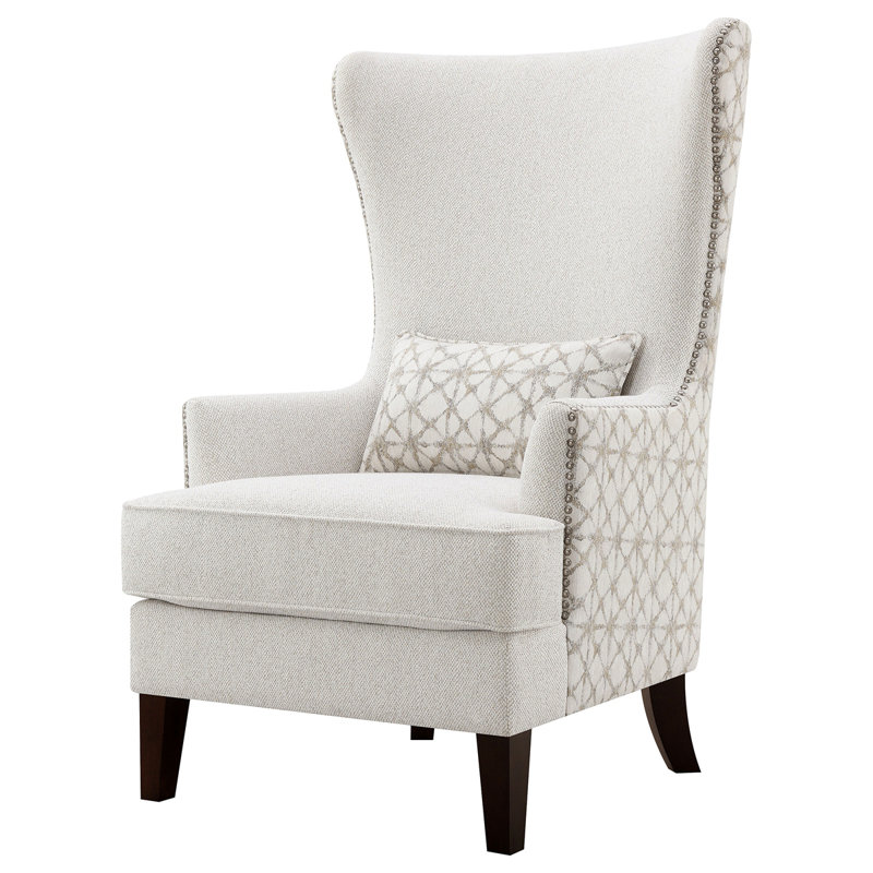 Lindstrom Latte Wingback Accent Chair
