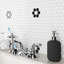 Metro 0.90" x 0.90" Hex Porcelain Mosaic Tile