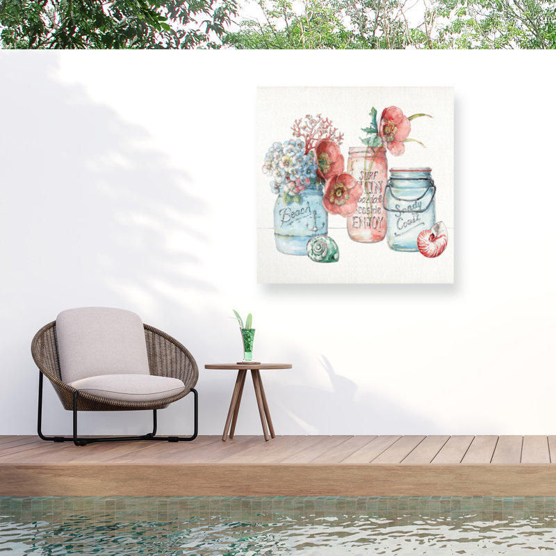 Toile d'extérieur Lisa Audit «Sea Finds VII», H 24 po x l 24 po x P 1,5 po
