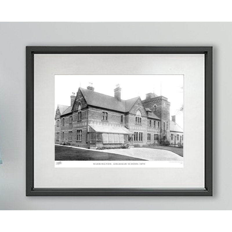 Warrington, Grammar School 1895 1 Piece Single Picture Frame Wall Art, 28cm H x 36cm W x 2.3cm D