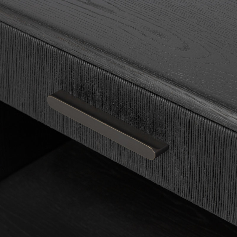 Rosenell Open Nightstand, Black