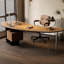 Bureau moderne et simple avec armoire à tiroirs-1080366610-1080366621