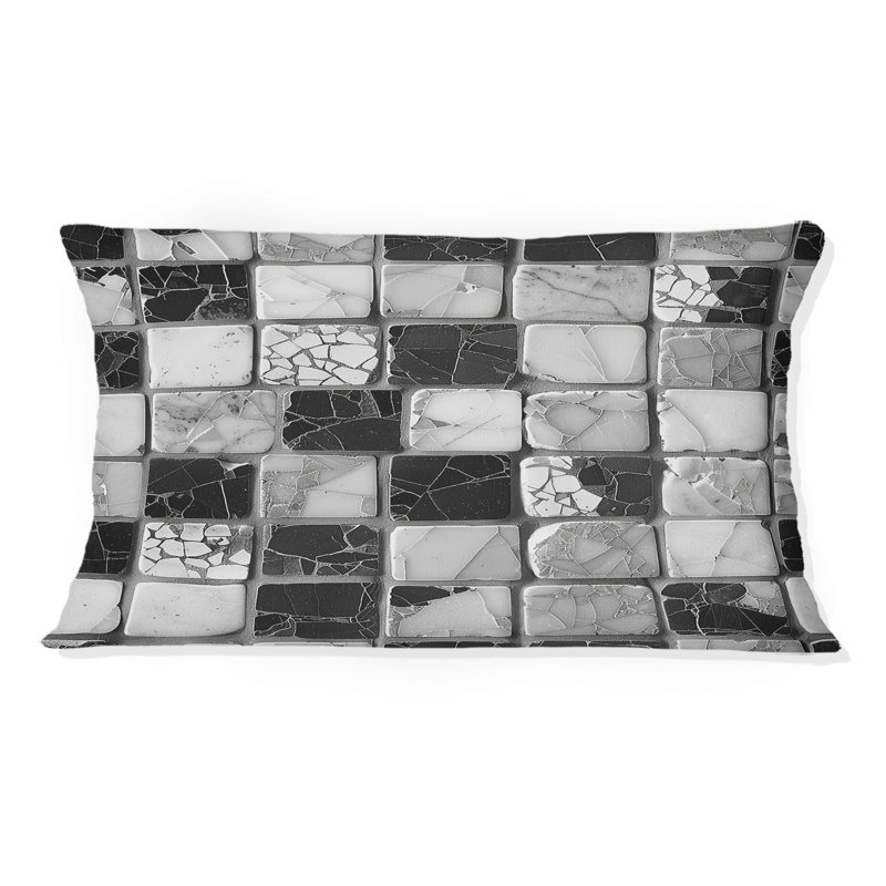 Coussin lombaire gris Mid-Century