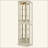 Lighted Corner Curio Cabinet - Glass Display Shelf With Tempered Glass Doors, Adjustable Shelving, And Included Bead Bulb - Ideal Bar Cabinet For Home Decor-526317099