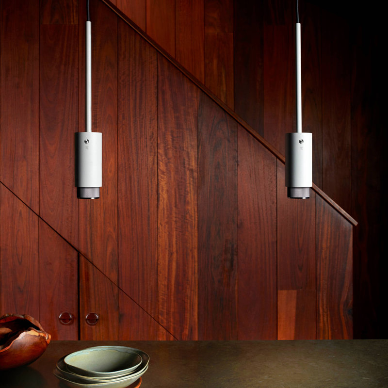 1 - Light Pendant, Brass, Stone