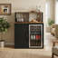 Bar à café avec mini espace réfrigérateur, mini support d'armoire pour réfrigérateur, armoire à vin pour dortoir, cuisine ou bureau
