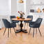 50cm H Tufted Velvet Upholstered Armchairs, Dinning chairs-1606550806