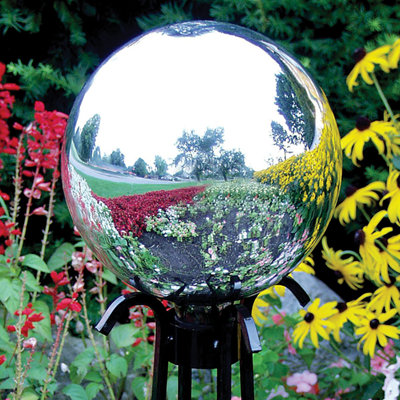 10" Silver Gazing Ball