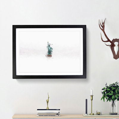 Statue of Liberty in New York City - Picture Frame Graphic Art Print