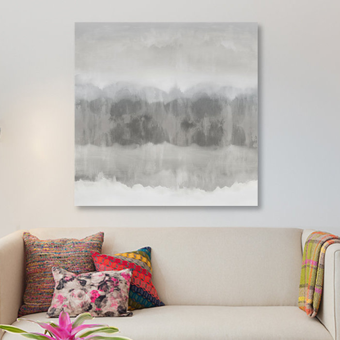 « subtil mouvement ii », reproduction d’art sur toile tendue, H 18 po x l 18 po x P 1,5 po, Toile avec cadre flottant noir