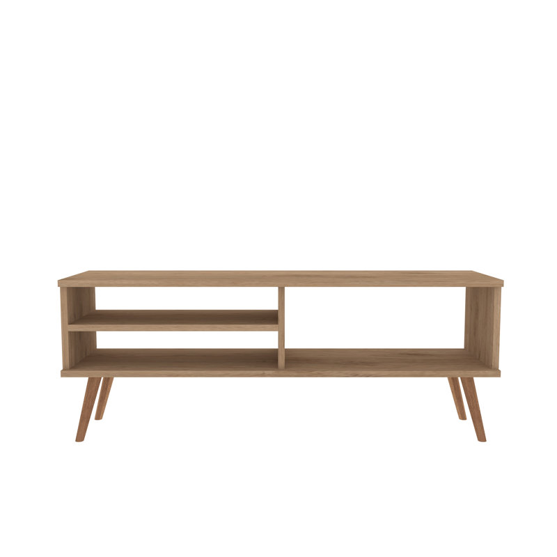 LAPIS Unfinished TV Stand for TVs up to 49", Oak