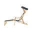 Farley 62cm Long Reclining Birch Single Sun Lounger-713204808
