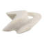 Sculpture circulaire abstraite en résine pour la décoration intérieure - Figurine décorative pour salon ou bureau - Blanche-202960183