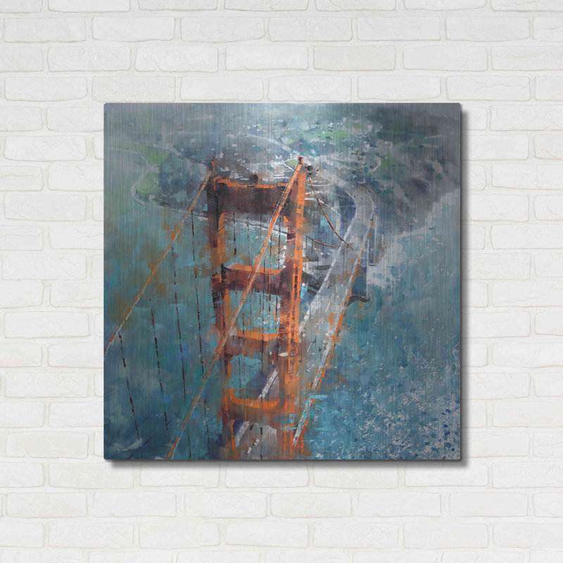 «Over Golden Gate» par Mark Lague, H 36 po x l 36 po x P 0,2 po