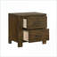 Table de chevet 2 tiroirs Rustic Wire