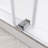 AZDS01 60'' W 66'' H Frameless Rectangle Reversible Shower Enclosure in Chrome with 3/8" Clear Glass-87081518