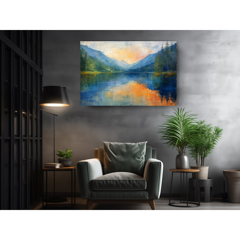 Reproduction de peinture à l'huile sur toile, H 24 po x l 36 po