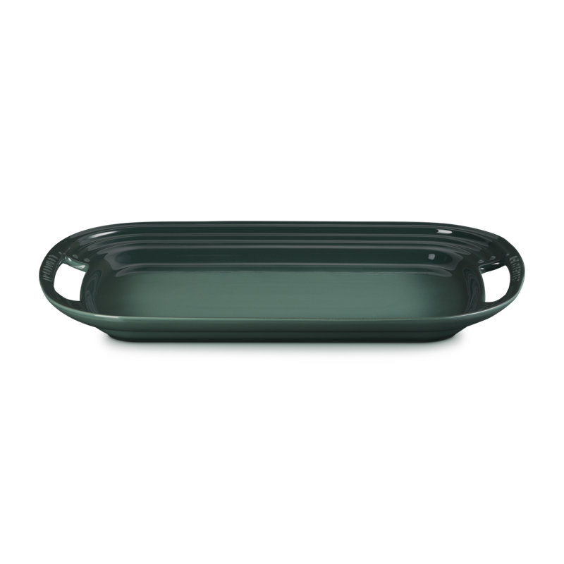 Le Creuset Stoneware Serving Platter, 14 In. - Cerise, Artichaut