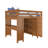 Lennon Full 8 Drawer Solid Wood Loft Bed With Bookcase-125420971