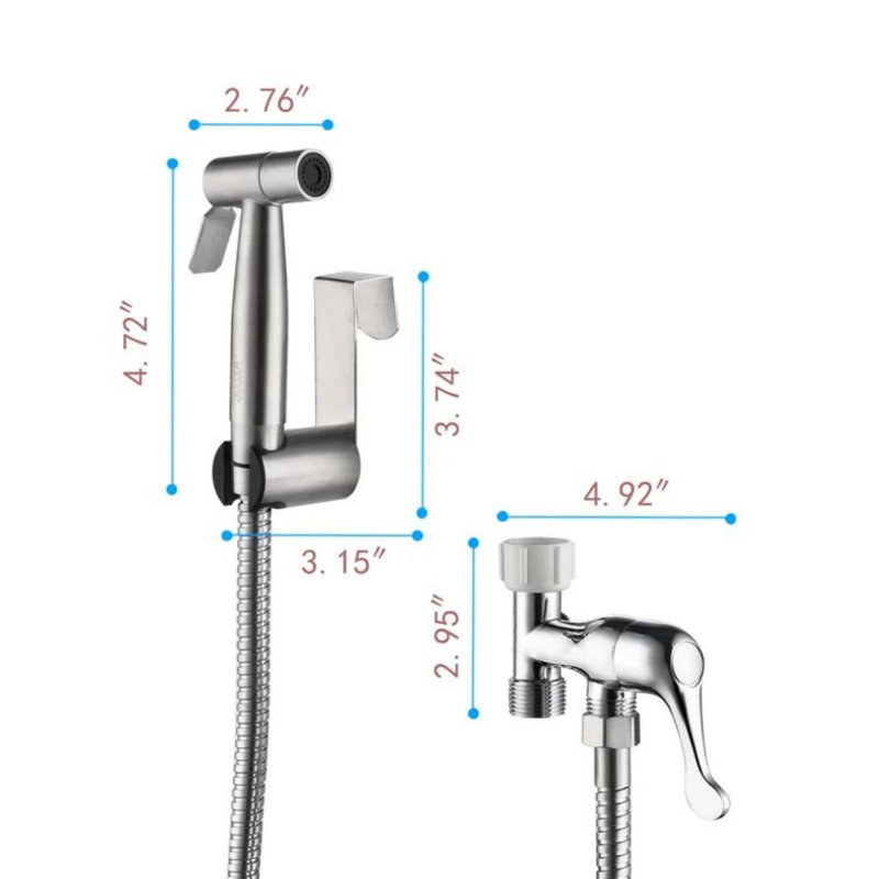 Siège de bidet allongé à la main, Argent