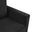 Canapé-lit simple de 47,2 po avec lit pliable, table sur les accoudoirs, hublots, pochette de rangement, coussins lombaires confortables, revêtement en velours côtelé doux pour les petits appartements, lit noir rabattable, côté