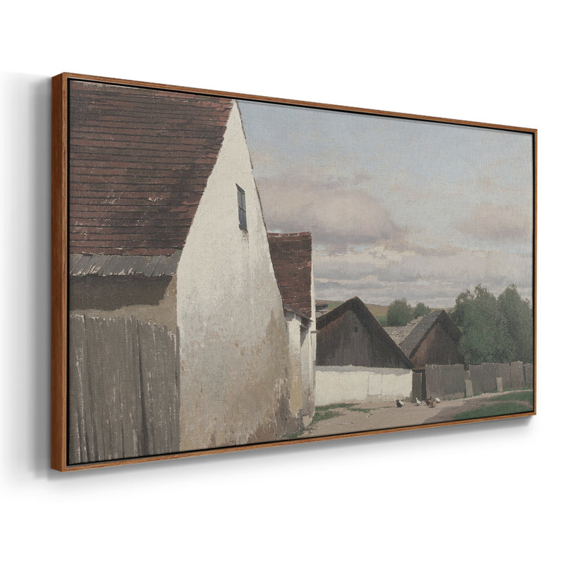 Série paysage - DCC - Toile tendue avec châssis encadré - Prêt à être accroché, H 21 po x l 41 po, Noyer