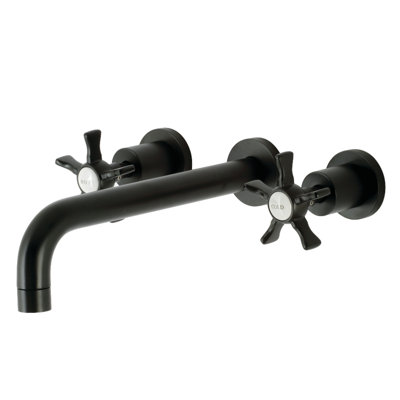 Kingston Brass Hamilton Two-Handle 3-Hole Wall Mount Roman Tub Faucet