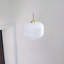 1 - Light Brown/White Schoolhouse Pendant
