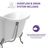 Belissima Series 69.29'' x 28.35'' Freestanding Soaking Acrylic Bathtub