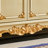 Champagne Gold Marble Storage Cabinet with Carved