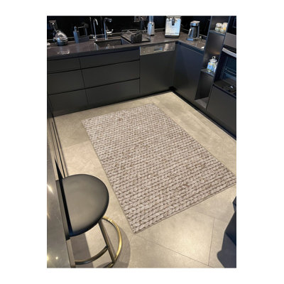 Tapis décoratif en corde lavable à la machine
